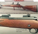 WINCHESTER MOD 70- 7mm REM. MAG. CUSTOM SHOP SUPER GRADE- OCT. 2001- 26" MATCH GRADE Bbl.- HAND HONED ACTION- CONTROL ROUND FEED- NICE WOOD - 1 of 5