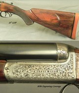 WATSON 475 #2 N E- AN ORIG & EXC POST 1935 CLASSIC- BORES as NEW- 25" EJECT CHOPPER LUMP Bbls.- EXC SPARE BUTTSTOCK & FOREND- 90% ENGRAVED - SOLI - 2 of 6