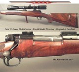 DALE GOENS- 25-06- PRE-64 MODEL 70- PURE CLASSIC STYLE with VERY NICE WORKMANSHIP- GOENS WRAP AROUND FLEUR-DE-LIS CHECKERING- BAUSCH & LOMB 6 x 24 - 1 of 6