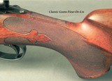 DALE GOENS- 25-06- PRE-64 MODEL 70- PURE CLASSIC STYLE with VERY NICE WORKMANSHIP- GOENS WRAP AROUND FLEUR-DE-LIS CHECKERING- BAUSCH & LOMB 6 x 24 - 4 of 6