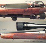 DALE GOENS- 25-06- PRE-64 MODEL 70- PURE CLASSIC STYLE with VERY NICE WORKMANSHIP- GOENS WRAP AROUND FLEUR-DE-LIS CHECKERING- BAUSCH & LOMB 6 x 24 - 5 of 6