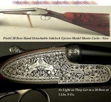 PIOTTI 20 SIDELOCK EJECT- MOD MONTE CARLO- GREAT WEIGHT at 5 Lbs. 9 Oz.- EXC & OVERALL 98%- EXC WOOD- 27