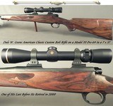DALE GOENS- 7 x 57- SUPERB WOOD- PRE-64 MOD 70 ACTION- PURE CLASSIC STYLE- GOENS WRAP AROUND FLEUR-DE-LIS CHECKERING- UNFIRED- OVERALL 99.5% COND.
