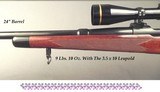 WINCHESTER 270 WIN. SUPER GRADE MOD 70 PRE-64- MADE in 1952- COMPLETE REFINISH BOTH METAL & WOOD- BORE is EXC PLUS- LEUPOLD 3.5 x 10- NO OPEN SIGHTS - 6 of 6