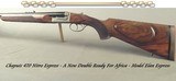 CHAPUIS 470 N. E.- NEW- MOD ELAN CLASSIC- VERY NICE WOOD- 95% FLORAL ENGRAVING & GAME SCENE- REMOVABLE BLOCKS in RIB for SCOPE MOUNTS or RED DOT
