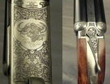 CHAPUIS 470 N. E.- NEW- MOD ELAN CLASSIC- VERY NICE WOOD- 95% FLORAL ENGRAVING & GAME SCENE- REMOVABLE BLOCKS in RIB for SCOPE MOUNTS or RED DOT - 5 of 7