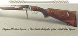 CHAPUIS 470 N. E.- NEW- MOD ELAN CLASSIC- VERY NICE WOOD- 95% FLORAL ENGRAVING & GAME SCENE- REMOVABLE BLOCKS in RIB for SCOPE MOUNTS or RED DOT - 1 of 7