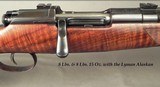 MASHBURN ARMS 257 ROBERTS- TOTAL DELUXE with SUPERB ENGRAVING & EXC WOOD- 1/4 RIB- VINTAGE LYMAN ALASKAN SCOPE- OVERALL 98% COND- MS 1903 ACTION- NICE - 4 of 11