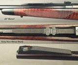 MASHBURN ARMS 257 ROBERTS- TOTAL DELUXE with SUPERB ENGRAVING & EXC WOOD- 1/4 RIB- VINTAGE LYMAN ALASKAN SCOPE- OVERALL 98% COND- MS 1903 ACTION- NICE - 8 of 11