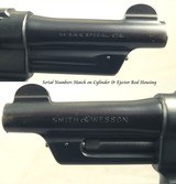 SMITH & WESSON 44 S&W SPEC- PRE-MODEL 21- .44 HAND EJECTOR MODEL of 1950 MILITARY- SHIPPED MARCH 2, 1955- 4