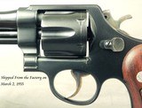 SMITH & WESSON 44 S&W SPEC- PRE-MODEL 21- .44 HAND EJECTOR MODEL of 1950 MILITARY- SHIPPED MARCH 2, 1955- 4