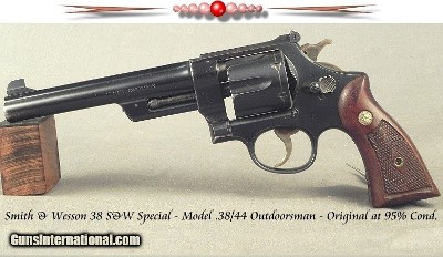 SMITH & WESSON 38 S&W SPEC- MOD .38/44 OUTDOORSMAN- SHIPPED SEPT. 6, 1946- 6 1/2