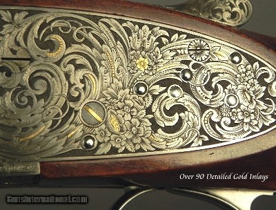 ARMI ART 410- OUTSTANDING ENGRAVING by MUFFOLINI- EXHIBITION WOOD- ITALIAN BEST SIDELOCK- 27