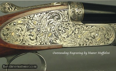 ARMI ART 410- OUTSTANDING ENGRAVING by MUFFOLINI- EXHIBITION WOOD- ITALIAN BEST SIDELOCK- 27
