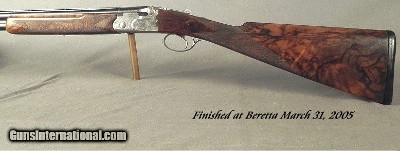 BERETTA 20 PREMIUM GRADE ASEL- OUTSTANDING WOOD- GAME SCENE ENGRAVED- #15 of 28- FINISHED in 2005- 30