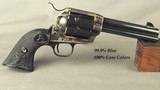 COLT .45 SINGLE ACTION ARMY - 3rd GENERATION - REMAINS UNFIRED with the CASE & PAPERS - 99.9% BLUE & 100% CASE COLORS - MADE in 2003 - 4 3/4