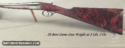 PIOTTI 28 BOXLOCK MOD BSEE- NICE ENGRAVING by CASTELLI- 30