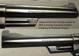 SMITH & WESSON .45- PRE-MODEL 25- .45 HAND EJECTOR MODEL of 1955- SHIPPED JUNE 13, 1955 to GEO. LAWRENCE Co. in PORTLAND- 6 1/2