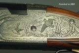BERETTA 28 & 410 GALLERY DIAMOND PIGEON MOD 687EELL FACTORY 2 Bbl.- NEAR EXHIBITION WOOD- GAME BIRD ENGRAVED- Bbls. 28
