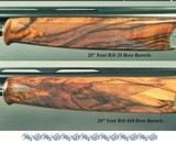 BERETTA 28 & 410 GALLERY DIAMOND PIGEON MOD 687EELL FACTORY 2 Bbl.- NEAR EXHIBITION WOOD- GAME BIRD ENGRAVED- Bbls. 28