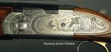 BERETTA 28 & 410 GALLERY DIAMOND PIGEON MOD 687EELL FACTORY 2 Bbl.- NEAR EXHIBITION WOOD- GAME BIRD ENGRAVED- Bbls. 28