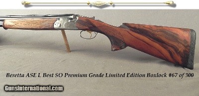 BERETTA 12 SO PREMIUM GRADE ASEL- LIMITED EDITION SPORTING #67 of 300- 2006- 28