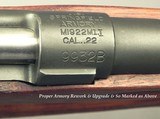 SPRINGFIELD ARMORY 22 L R MOD M1922MI.I SERIAL #9932B- A CADET TRAINING RIFLE- PROPER ARMORY REWORK & UPGRADE- TOTALLY ORIG PIECE in EXC COND- HONEST - 4 of 9
