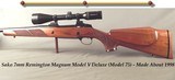 SAKO 7mm REM MAG MOD V DELUXE (Model 75 Deluxe)- OVERALL in 99% COND- SPORTER STOCK- SWAROVSKI 4-12 X 50- SAKO BASES & RINGS- $2395 with SCOPE - 1 of 6
