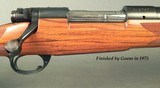DALE GOENS 7mm REM. MAG.- PRE-64 MOD 70 ACTION- CLASSIC STYLE with VERY NICE WORKMANSHIP- GOENS WRAP AROUND FLEUR-DE-LIS CHECKERING with RIBBONS - 2 of 7