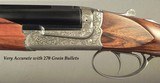 CHAPUIS 375 H&H- NEW- MODEL ELAN CLASSIC- VERY NICE WOOD- 95% FLORAL ENGRAVING & GAME SCENE- NEW & READY for the U. S. & AFRICA- 9 Lbs. 12 Oz. - 2 of 7