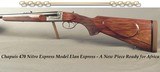 CHAPUIS 470 N. E.- NEW- MOD ELAN CLASSIC- VERY NICE WOOD- 95% FLORAL ENGRAVING & GAME SCENE- REMOVABLE BLOCKS in RIB for SCOPE MOUNTS or RED DOT - 1 of 7