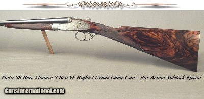 PIOTTI 28 BORE MOD MONACO 2 BEST GUN- EXHIBITION WOOD- 27