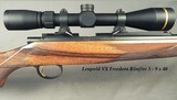 KIMBER of OREGON 22 L R- LEFT HAND- A TOTAL GARY GOUDY CUSTOM STOCK- EXC WOOD- EXC CHECKERING & INLETTING- LEUPOLD RIMFIRE 3 x 9 SCOPE- NEAT GUN - 2 of 7