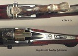 RIGBY 350 N E FARQUHARSON FALLING BLOCK SGL SHOT- EXC PLUS BORE- NEAT ENGRAVING with 35% COVERAGE- LONDON PROVED- VERY NICE SOLID WOOD- EXC COND - 6 of 7