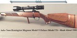 SAKO 7mm REM MAG MOD V DELUXE (Model 75 Deluxe)- OVERALL in 99% COND- SPORTER STOCK- SWAROVSKI 3-12 X 50- SAKO BASES & RINGS- ABOUT 1998- $2395 SCOPE - 1 of 6