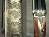 CHAPUIS 470 N. E.- NEW- MOD ELAN CLASSIC- EXC. WOOD- 95% FLORAL ENGRAVING & GAME SCENE- REMOVABLE BLOCKS in RIB for SCOPE MOUNTS or RED DOT- NEW - 4 of 6