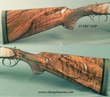 CHAPUIS 470 N. E.- NEW- MOD ELAN CLASSIC- EXC. WOOD- 95% FLORAL ENGRAVING & GAME SCENE- REMOVABLE BLOCKS in RIB for SCOPE MOUNTS or RED DOT- NEW - 3 of 6