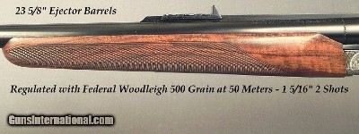 CHAPUIS 470 N. E.- NEW- MOD ELAN CLASSIC- EXC. WOOD- 95% FLORAL ENGRAVING & GAME SCENE- REMOVABLE BLOCKS in RIB for SCOPE MOUNTS or RED DOT- NEW - Image 5 of 6