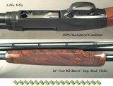 BROWNING 410 MODEL 42- GRADE I with BROWNING GRADE V FACTORY WOOD- EXC WOOD with NICE FEATHER- OVERALL COND at 99%- 26