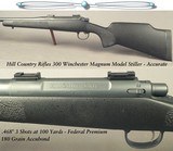 HILL COUNTRY RIFLE .300 WIN MAG- MOD STILLER- 25 1/2