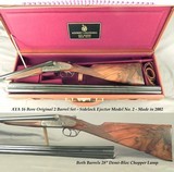 AYA 16 ORIG 2 Bbl. SET- SIDELOCK EJECT MODEL No. 2- MADE 2002- 98% COVERAGE of SCROLL- D T- BOTH 28