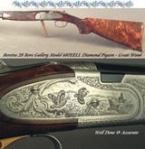 BERETTA 28 GALLERY PREMIUM DIAMOND PIGEON MODEL 687EELL- EXHIBITION WOOD- GAME BIRD ENGRAVED- 28
