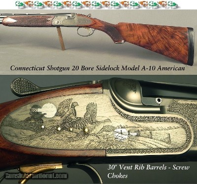 CSMC 20 BORE A-10 AMERICAN SIDELOCK- OVERALL 99% COND- 30