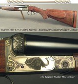THYS 577 3" N. E. with 85% COVERAGE of SUPERB DANGEROUS GAME ENGRAVING by the MASTER PHILIPPE GRIFINEEA TRIBUTE to 'SHAWU'1 of the MAGNIFICENT 7
