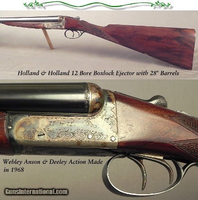 HOLLAND & HOLLAND 12- BOXLOCK EJECT LIGHT GAME GUN- 28