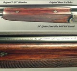 ABERCROMBIE & FITCH 28 O/U from 1936- BEST 300 SERIES ACTION with DOUBLE BITE- GREENER CROSS BOLT- BOLSTERED FRAME- 85% ORIG CASE COLORS- 35% ENGRAVED - 6 of 8