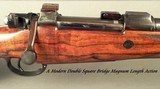 McKAY BROWN 416 RIGBY- MODERN DOUBLE SQUARE BRIDGE MAG MAUSER ACTION- H&H STYLE LEVER Q D RINGS- 1 1/4 x 4 SCHMIDT & BENDER- DELUXE CROCODILE CASE - 2 of 11