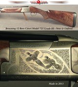 BROWNING CITORI MOD 725 GRADE III 12 BORE- NEW & UNFIRED- 28