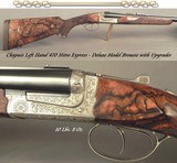 CHAPUIS LEFT HAND 470 NITRO EXPRESS- DELUXE MODEL BROUSSE with UPGRADES- EXHIBITION WOOD- HAND CUT ENGRAVING- OVERALL METAL & WOOD at 96-97% CONDITION - 1 of 5