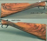 BROWNING 20 BORE TURNBULL S x S FULL CUSTOM- COLOR CASE HARDENED- CUSTOM STOCK with NICE ENGLISH WALNUT- STRAIGHT ENGLISH STOCK- EXCELLENT CHECKERING - 3 of 5